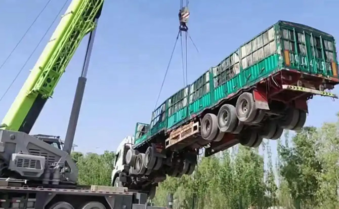 垦利区道路脱困救援案例